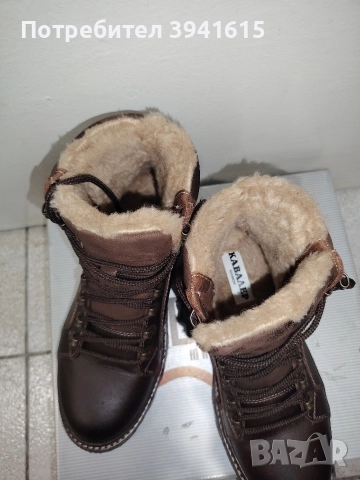 мъжки боти естествена кожа 41 н, снимка 3 - Мъжки боти - 52975550