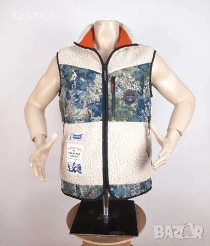 РЕЗЕРВИРАН Napapijri T-Ahull Sherpa Vest - Оригинален мъжки елек размер L, снимка 5 - Якета - 49559748