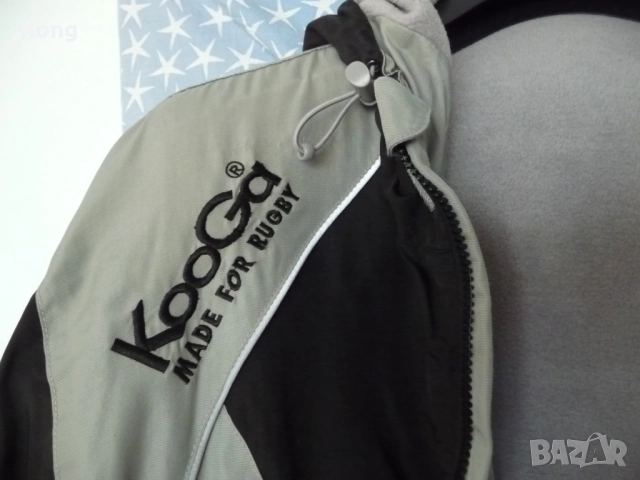 Оригинално винтидж яке NFL New York Jets бомбър Ню Йорк футболна горница с качулка jacket Kooga USA 