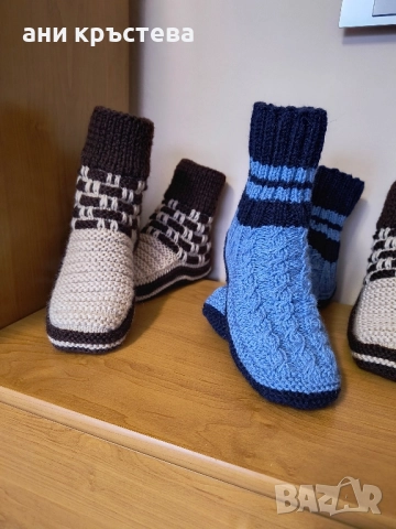 мъжки и дамски безшевни ръчно изработени терлици , снимка 8 - Други - 52026398