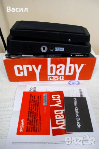 250лв  Dunlop Cry Baby 535Q – Отличен китарен мулти Wah Wah педал, снимка 2 - Китари - 51949852