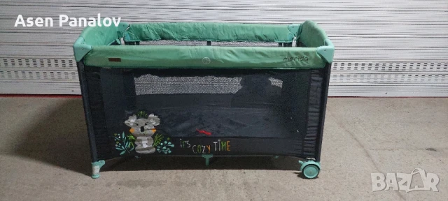 Бебешка кошара за спане и игра с падаща страна Chipolino Мерида