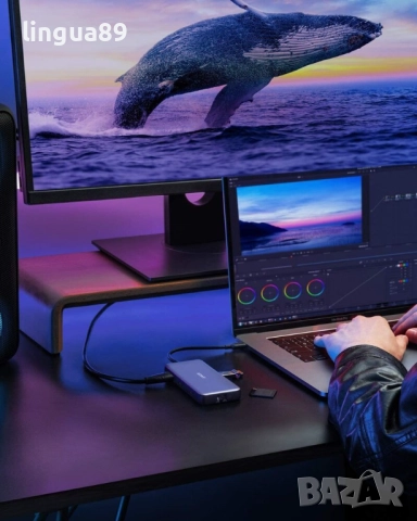 Anker PowerExpand 8-in-1 USB-C PD Ethernet хъб, снимка 8 - Мрежови адаптери - 51628449