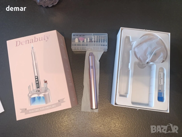 Безжична електрическа пила за нокти с UV LED лампа, 35000 об/мин, снимка 10 - Продукти за маникюр - 53021474