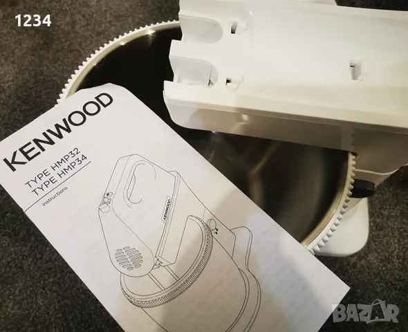 Нов миксер с купа Kenwood Chefette Lite HMP34 450W, 3.4 л, снимка 9 - Кухненски роботи - 50182381