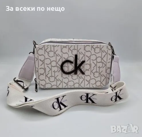 Дамска чанта с дълга регулираща се дръжка за през рамо Calvin Klein - 7 налични цвята Код R43, снимка 2 - Чанти - 47599629