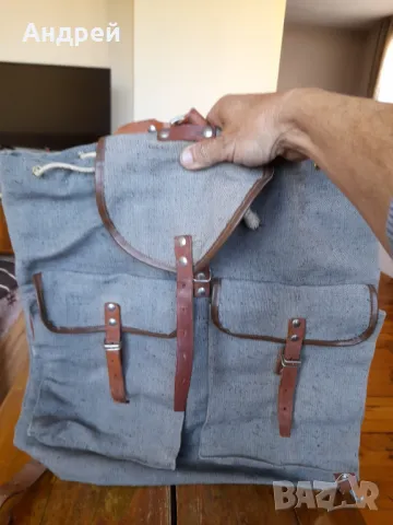 Стара брезентова раница #18, снимка 4 - Други ценни предмети - 50366937