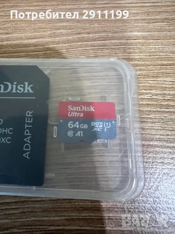 Карта памет SanDisk Ultra 64GB, снимка 3 - Карти памет - 46964645