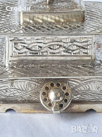 Сребърна миниатюра - Телефон, снимка 2 - Антикварни и старинни предмети - 45552700