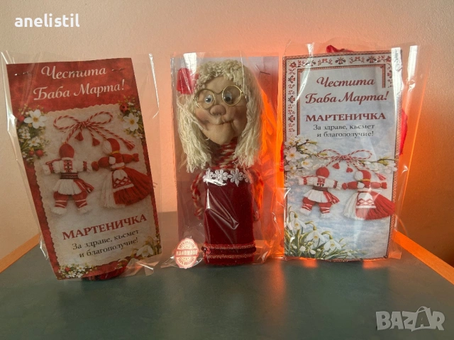 🌸 Ръчно изработени мартенички – кукли „Баба Марта“ 🌸, снимка 3 - Други - 53389009