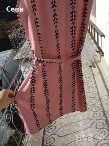 Рокля с колан, снимка 2 - Рокли - 53674311