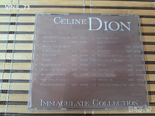 Celine Dion – Immaculate Collection, снимка 3 - CD дискове - 49784423
