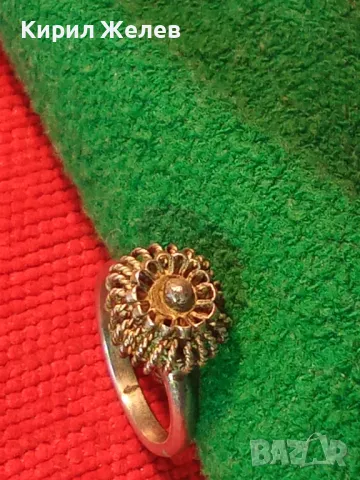 СТАРИНЕН ФИЛИГРАНЕН СРЕБЪРЕН ПРЪСТЕН СРЕБРО ВИСОКА ПРОБА РЪЧНА ИЗРАБОТКА 47960, снимка 15 - Антикварни и старинни предмети - 50057025