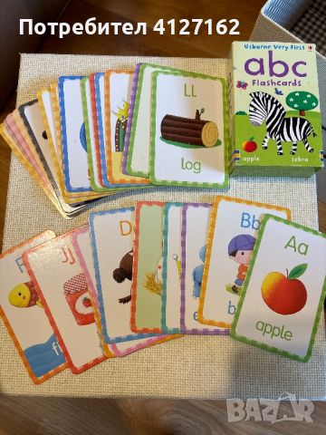 ПРОМО 3 за 2: Usborne - very first flashcards, снимка 1 - Образователни игри - 46162444