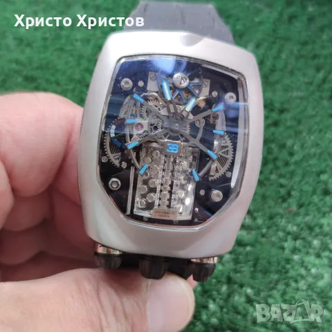 Мъжки луксозен часовник Jacob &Co for Bugatti Chiron Edition Limited Titanium , снимка 1 - Мъжки - 46972543