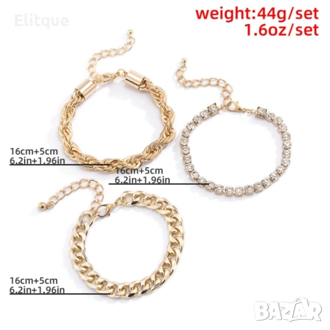 Комбинирана гривна 3 в 1 , снимка 3 - Гривни - 52906179