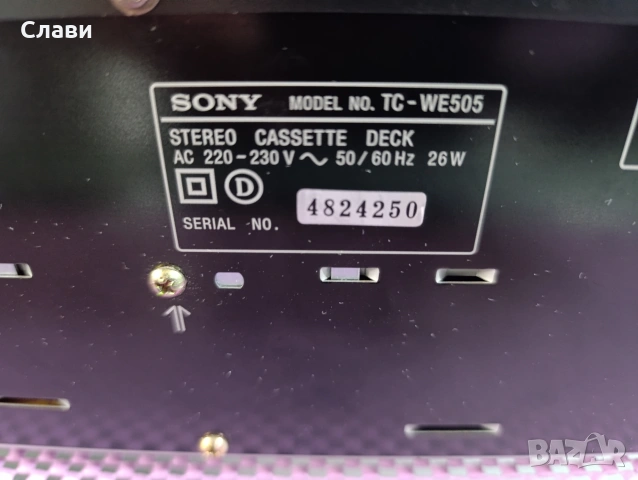 Двукасетъчен Дек Sony TC-WE505 , снимка 6 - Декове - 54179182