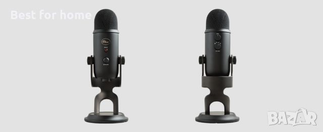 Професионален Микрофон Logitech Blue Yeti кондензаторен, 24-bit/48kHz, USB, черен, снимка 12 - Микрофони - 46708544