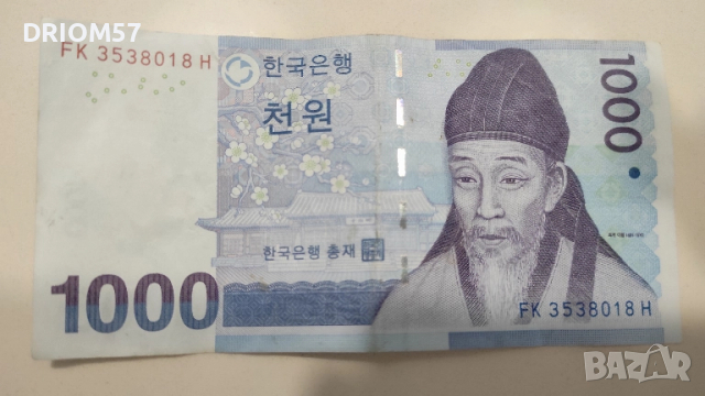 Банкнота Ю.Корея - 1 бр. 