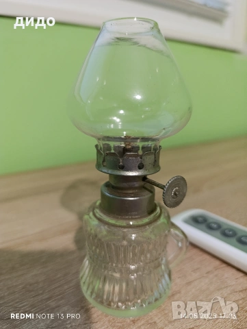 Мини стъклена газена лампа 