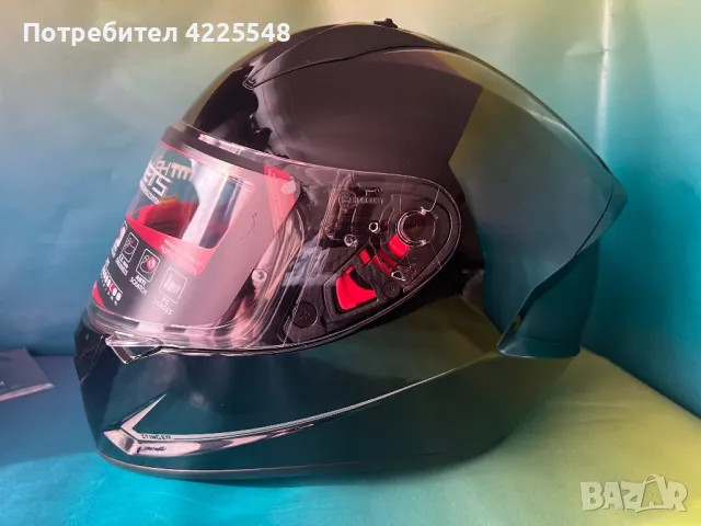 Чисто нова каска MT HELMETS STINGER черна размер XL, снимка 4 - Аксесоари и консумативи - 47145900