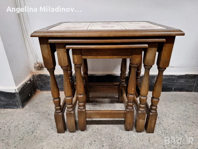 К - н три помощни масички с плочки , снимка 5 - Маси - 50080863