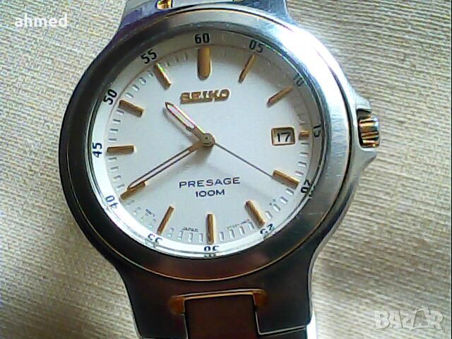 красив 4асовник seiko  присаже  работи перфектно, снимка 1 - Мъжки - 45819729