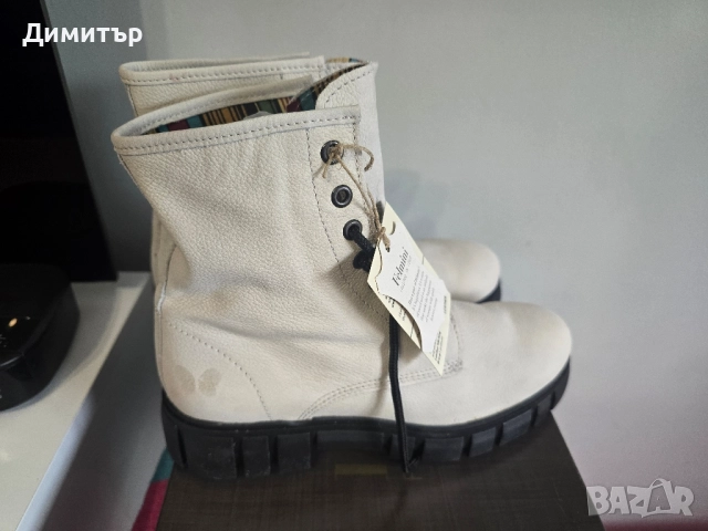 Дамски боти от естествена кожа Felmini, снимка 6 - Дамски боти - 51741428