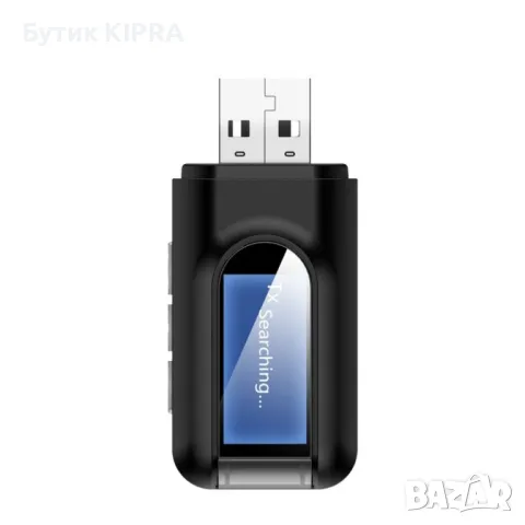 Bluetooth 2-в-1 предавател и приемник с LCD дисплей RT11-3.5 mm HF66  , снимка 1 - Друга електроника - 47778907