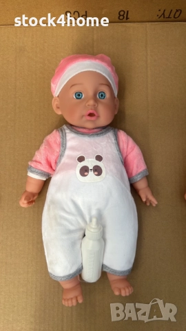 ПРОМО!! Реалистично Говорещо Бебе на български със шише , 30 см , снимка 5 - Кукли - 52183335