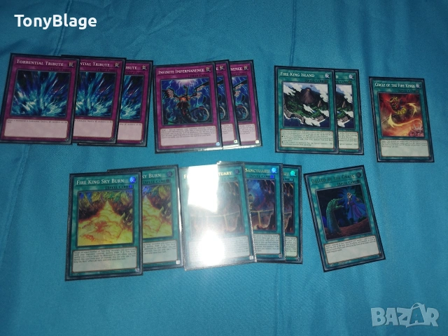 YU-GI-OH Fire king тесте, снимка 3 - Карти за игра - 53597395
