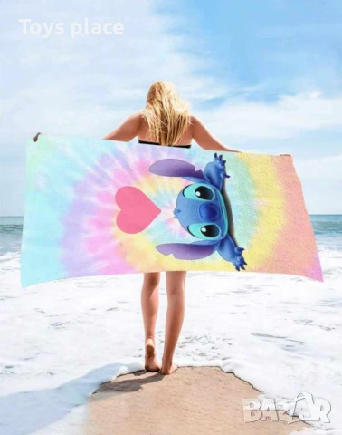 Нова плажна кърпа Лило и Стич Lilo and Stitch 