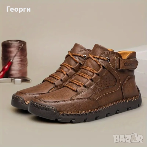 CLOHOO мъжки, модерни, високи обувки, снимка 4 - Мъжки боти - 51706647