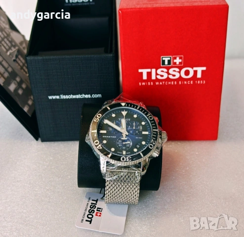  ЧИСТО НОВ TISSOT SEASTAR 1000 CHRONOGRAPH T120.417.11.041.02 часовник кутия 100% оригинал справка S, снимка 8 - Мъжки - 53735579