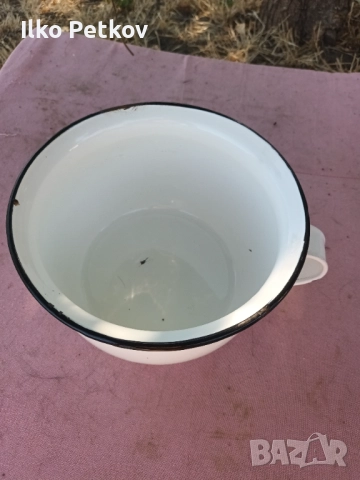 Старо емайлирано гърне, снимка 4 - Декорация за дома - 51457743