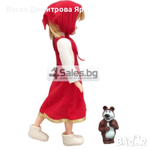 Голяма музикална детска кукла Маша от Маша и Мечокът, снимка 13 - Кукли - 52900620