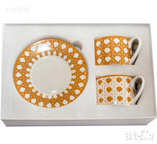 Комплект две чаши с чинийки за топли напитки, снимка 2 - Чаши - 51149330