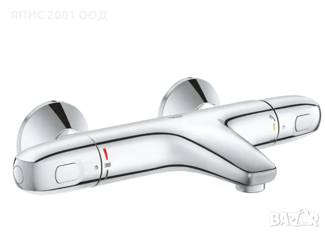 Комплект с термостатен смесител и чучур, снимка 3 - ВИК - 49822662