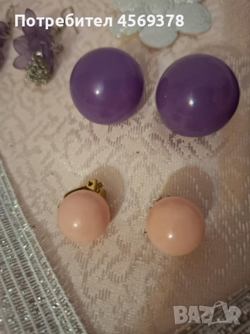 Обеци клипс видове , снимка 5 - Обеци - 52291101