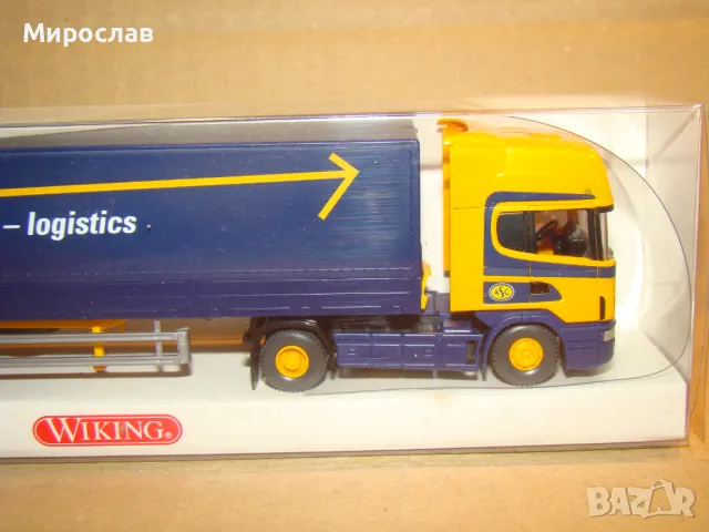 WIKING H0 1/87 SCANIA ТИР КАМИОН МОДЕЛ КОЛИЧКА КОЛИЧКА, снимка 3 - Колекции - 48285350