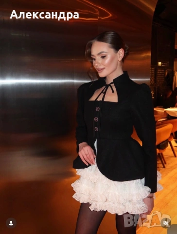 черно сако с баска