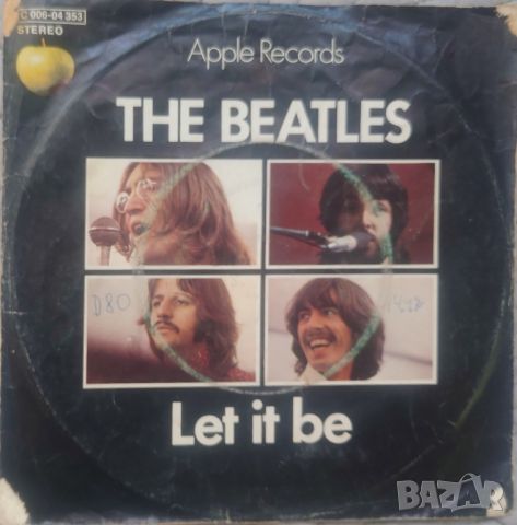 Грамофонни плочи The Beatles ‎– Let It Be 7" сингъл, снимка 1 - Грамофонни плочи - 46226283