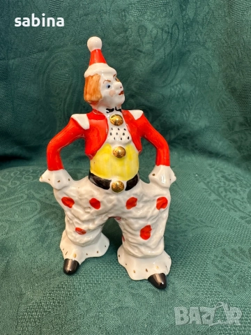 Статуетка „Клоун“. ДФЗ (Дмитровски фарфоровый завод) „Вербилки“, СССР