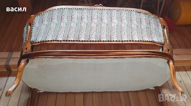 Ретро двуместно диванче , снимка 3 - Антикварни и старинни предмети - 51380405