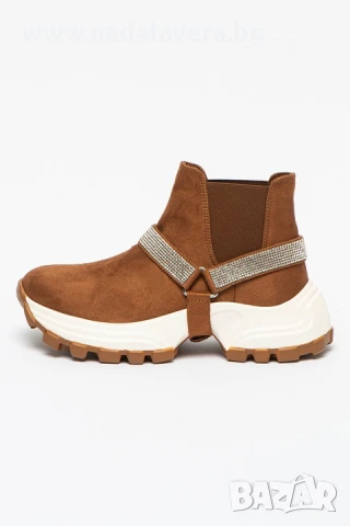 Боти Челси от велур с декорация от кристали Aeropostale