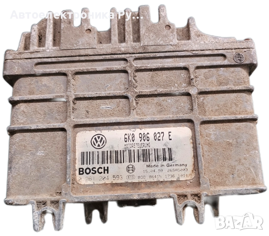 компютър SEAT CORDOBA IBIZA INCA VW POLO CADDY 1.4 6K0906027E, 6K0 906 027 E, BOSCH, 0261204593