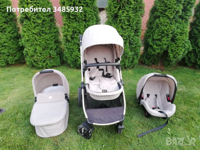 Продавам бебешка количка 3в1 KIKKA BOO UGO, снимка 1 - Детски колички - 46296956