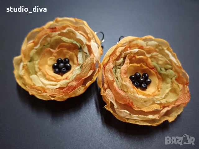 Обеци Цветя, снимка 10 - Обеци - 53929287