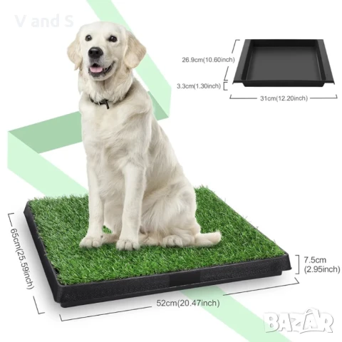 Тоалетна за кучета Sailnovo, тоалетна за кученца с подгъв, ъпгрейд за домашни любимци, за малки, гол, снимка 4 - За кучета - 50720549