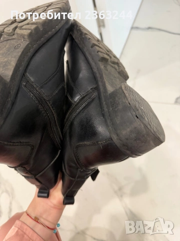 Дамски черни боти, снимка 7 - Дамски боти - 54181694